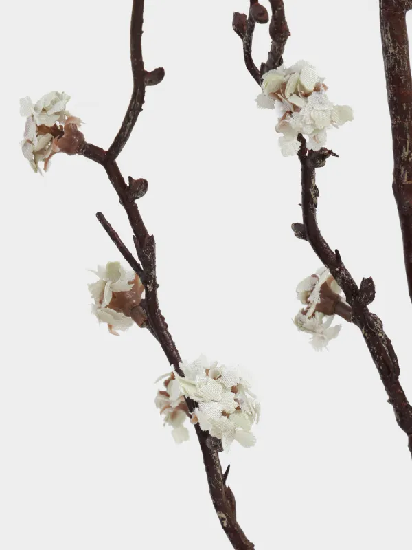 Decorative branch, 1.1 m, plastic / polyester, Plum blossoms, Flower garden, image-2