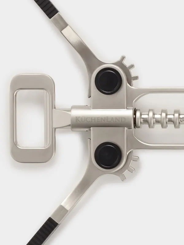 Lever corkscrew, 18 cm, metal / plastic, Accelerated, image-5