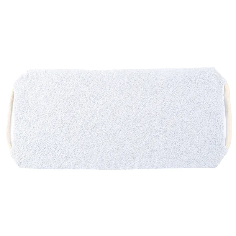 Shower set, 2 pcs, washcloth-band/washcloth-mitten, nylon / cotton, gray-blue, Unique spa, image-2