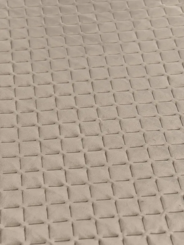 Bedspread, 240x260 cm, quilted, velvet/microfiber, grey-brown, Lavender, Stitch velvet, image-3