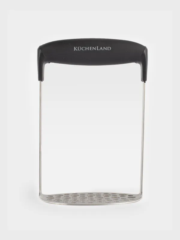 Puree press, 18 cm, steel / plastic, black, Classic, image-0