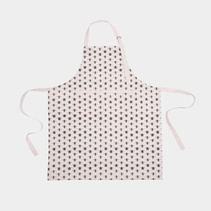 Apron, 70x85 cm, cotton, beige, Bees, Honey