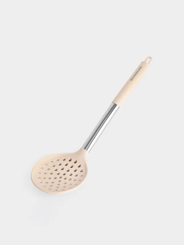 Skimmer, 34 cm, silicone / steel, gray-beige, Metallic, image-1