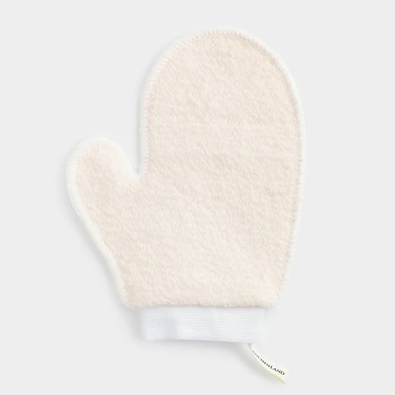 Body washcloth, 20x16 cm, nylon / cotton, beige, Unique spa