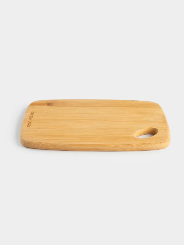 Cutting board, 20х15 cm, rectangular, rounded, bamboo, Bamboo, image-4
