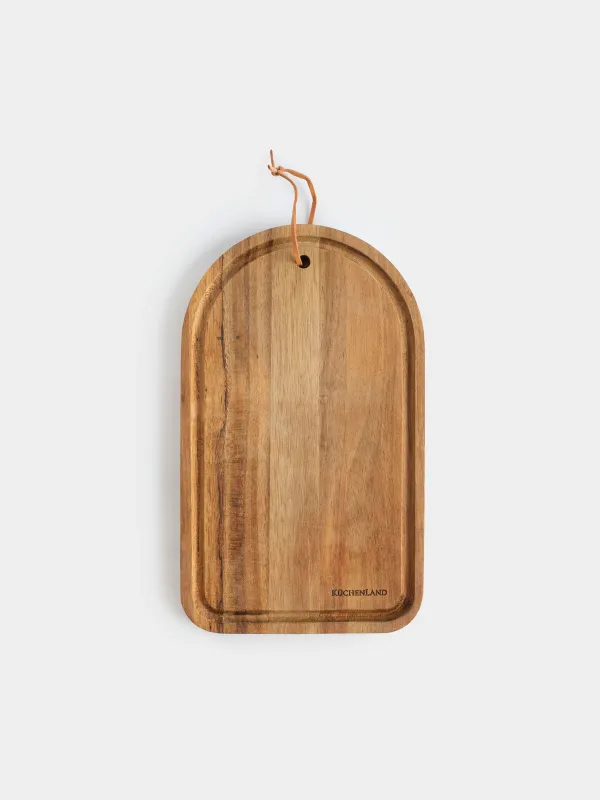 Cutting board, 30x18 cm, wood, Noble tree, image-0