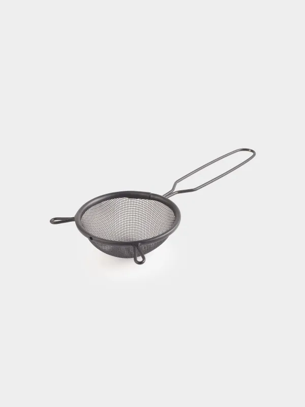Sieve, 8 cm, with handle, metal, Black, X-Loft, image-2