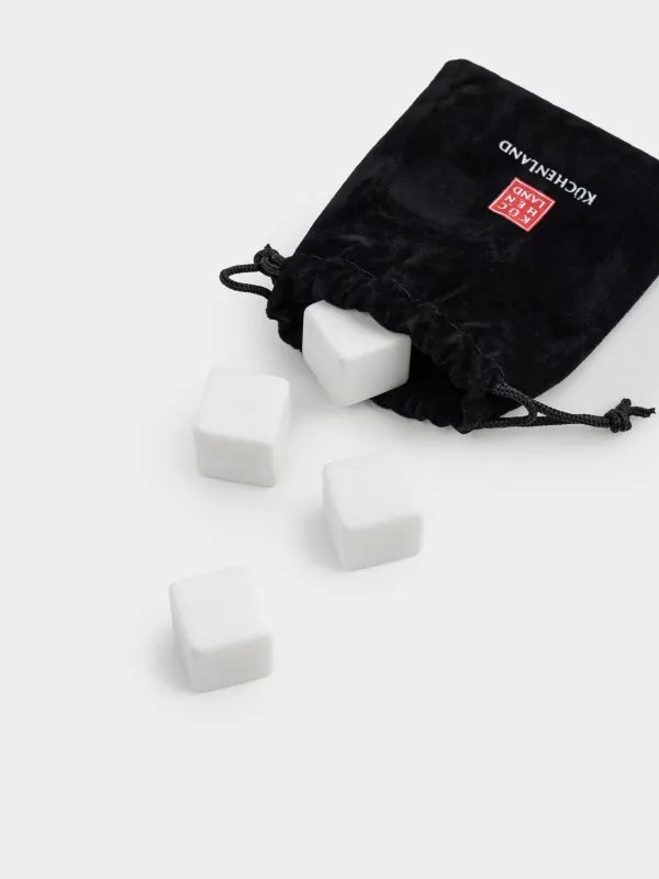 Drink set, 2 persons, 6 items, glasses/cubes, glass P/marble, Zero, image-8