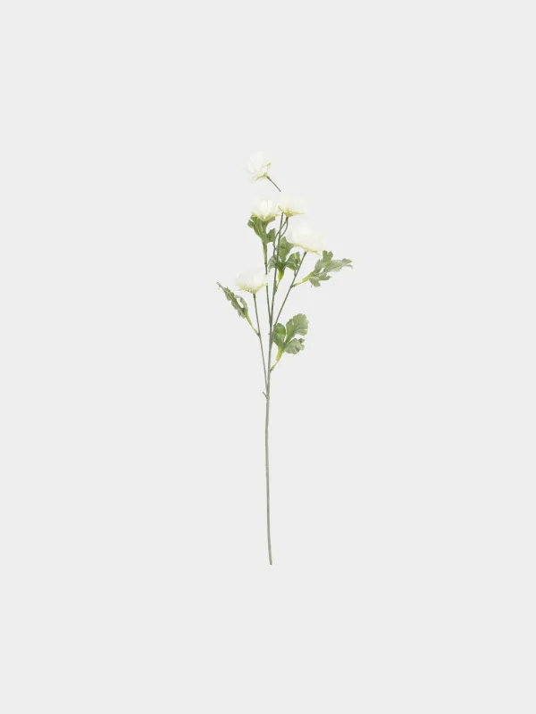 Decorative branch, 68 cm, foam/polyester, White poppy, Poppy garden, image-0