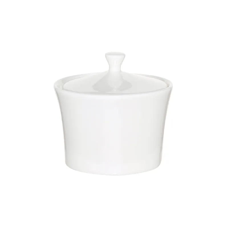 Sugar bowl, 10 cm, 230 ml, porcelain F, white, Ideal white