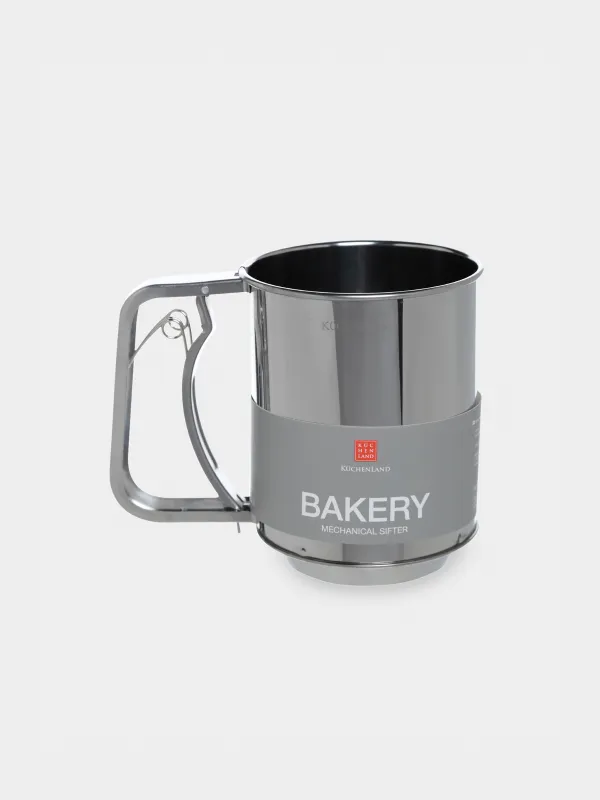 Mechanical sieve, 14x12 cm, steel, Bakery, image-2