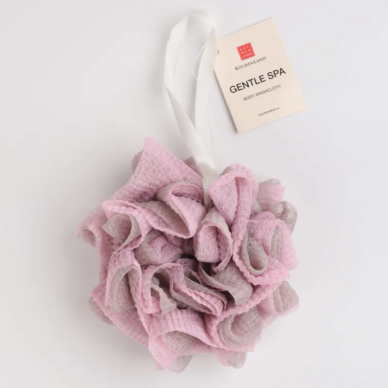 Body wash sponge, 13 cm, polyethylene, purple, Bow, Gentle spa, image-3