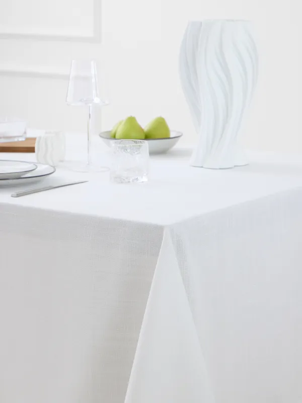 Tablecloth, 170x250 cm, polyester, white, White lurex, image-5