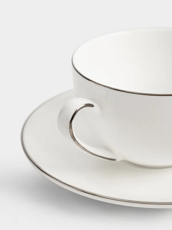 Tea set, 6 pers, 15 pr, porcelain F, Antarctica, image-7