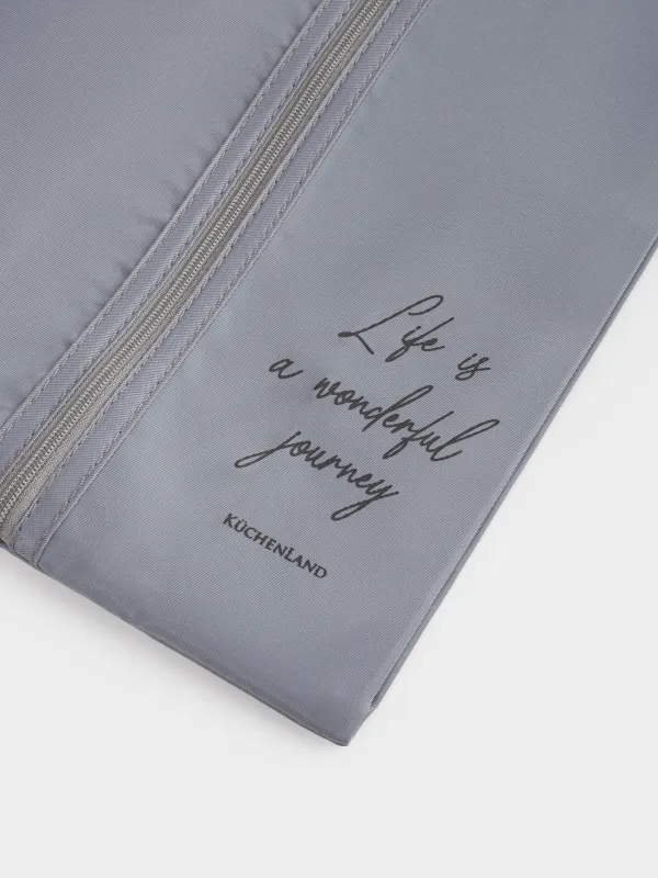 Shoe organizer, 34x20 cm, twill, grey, Travel comfort, image-1