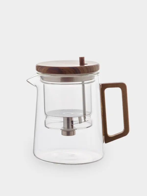 Teapot, 600 ml, glass B, Clear wood, image-0