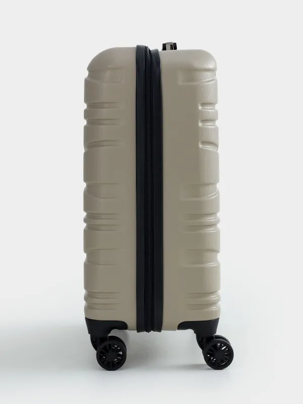 Suitcase S, 39x22x55 cm, 2.7 kg, plastic, beige, Travel comfort, image-5