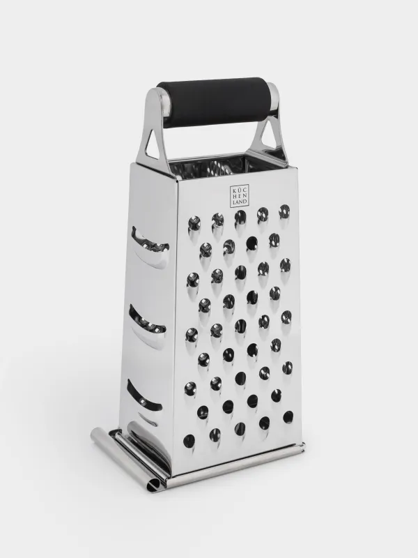 Grater, 24 cm, four-sided, black, Kitchen tools, image-3