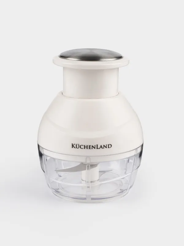 Chopper-blender, 12 cm, mechanical, plastic/steel, Milk, Soft kitchen, image-1