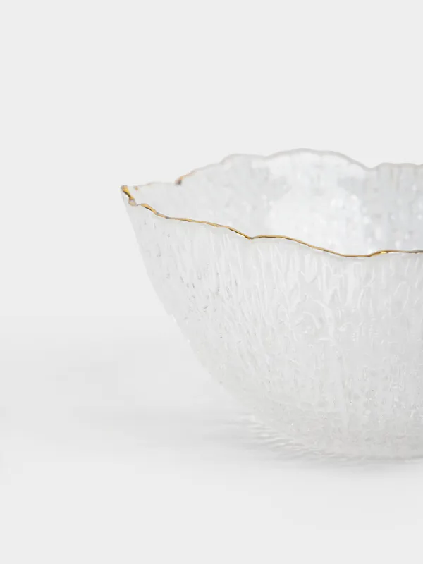 Bowl, 13x7 cm, 300 ml, glass, with golden edging, Berg, image-3