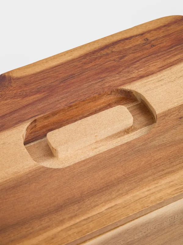 Bread box, 30x20x13 cm, wood, rectangular, Noble tree, image-2