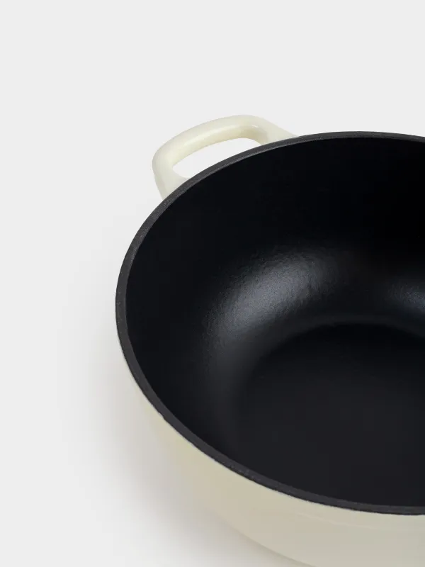 Cauldron, 27 cm, 4.5 l, with lid, cast iron, milk, Light kitchen, image-6