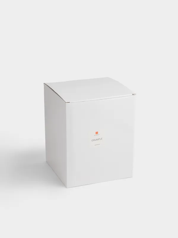 Flower vase, 24 cm, ceramic, milky, Wavy edge, Crumple, image-4