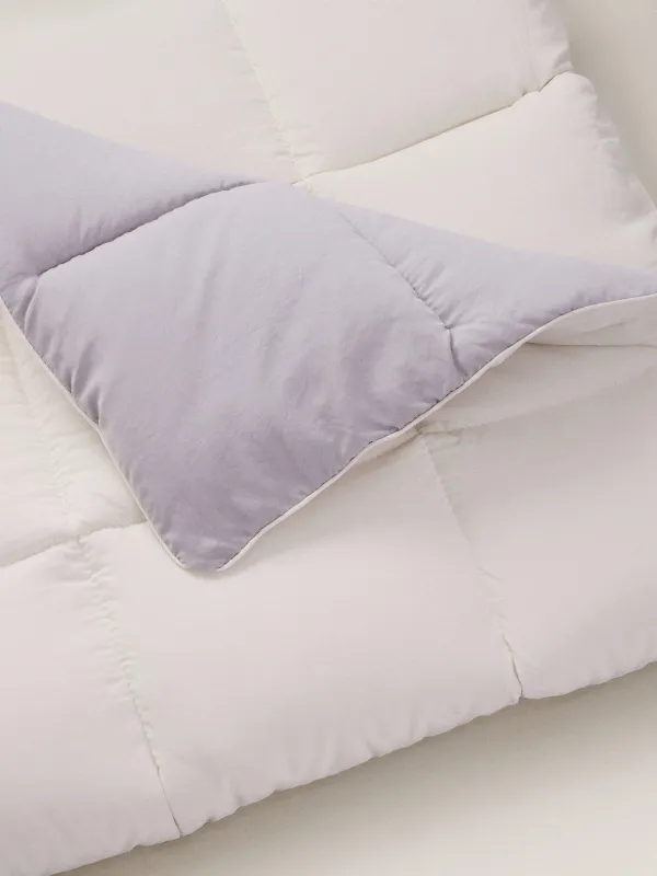 Blanket, 140x200 cm, microfiber / holofiber, beige / milky, Hollow fiber, image-3