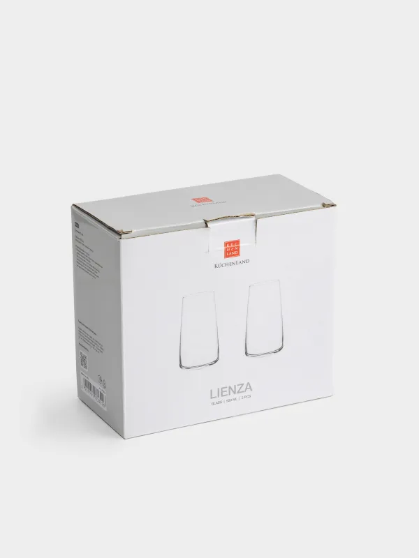 Glass, 15 cm, 550 ml, 2 pcs, glass, Lienza, image-4