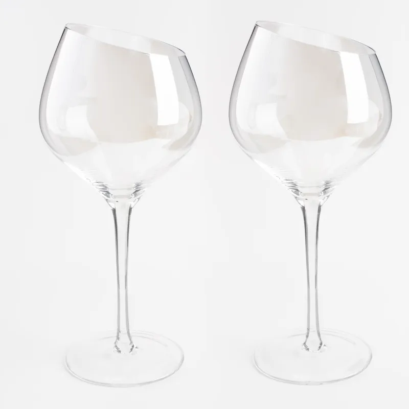 Red wine glass, 560 ml, 2 pcs, glass, mother of pearl, Charm L polar, image-0