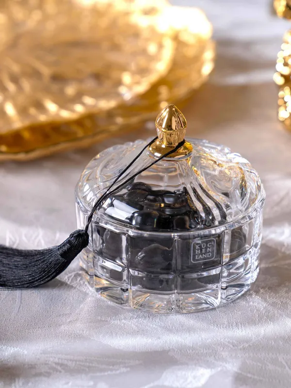 Storage container, 10x10 cm, 240 ml, with brush, glass R / viscose, Zero, image-6