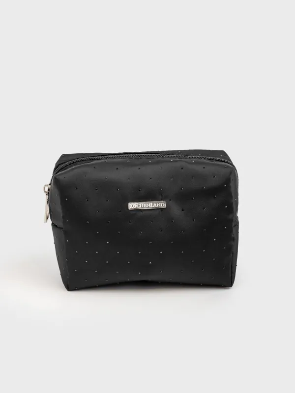 Makeup bag, 17x13 cm, nylon, black, Force night, image-4