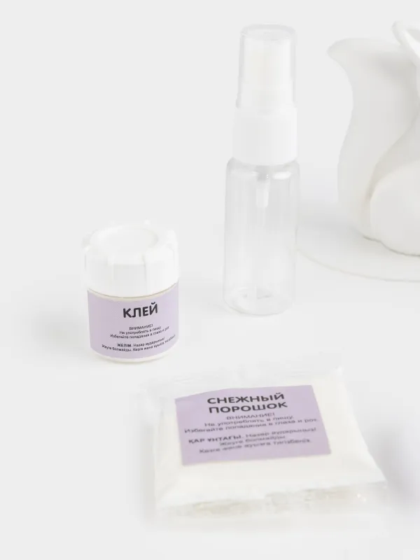 Creative kit, 1 items, quartz painting, gypsum, Snow fox, Creative, image-3