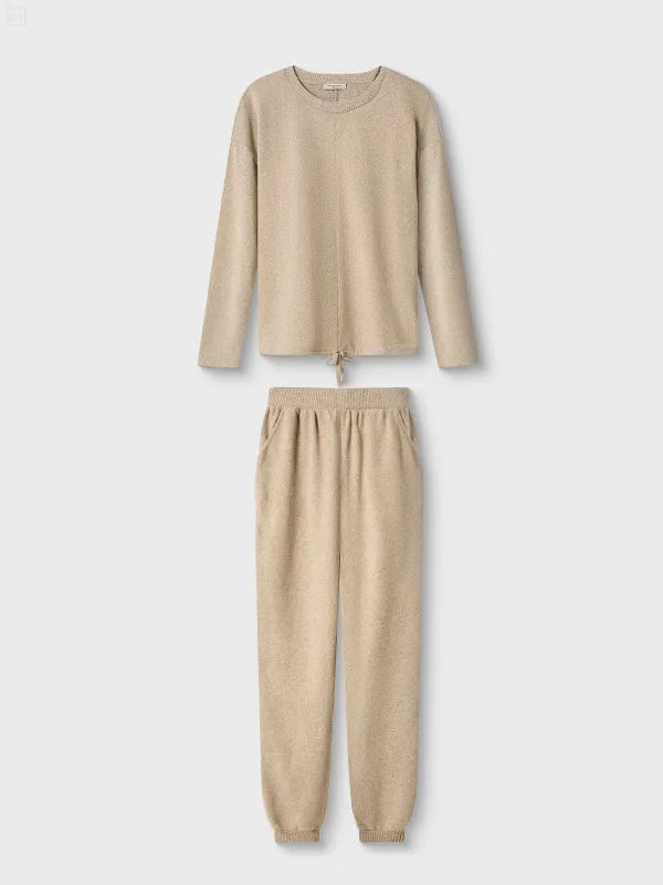 Women's suit, size XS, with trousers, polyester/spandex, beige, Bertha, image-4