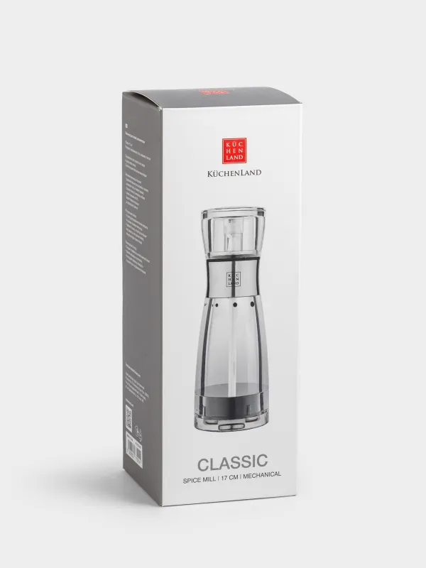 Spice mill, 17 cm, mechanical, acrylic, Classic, image-6