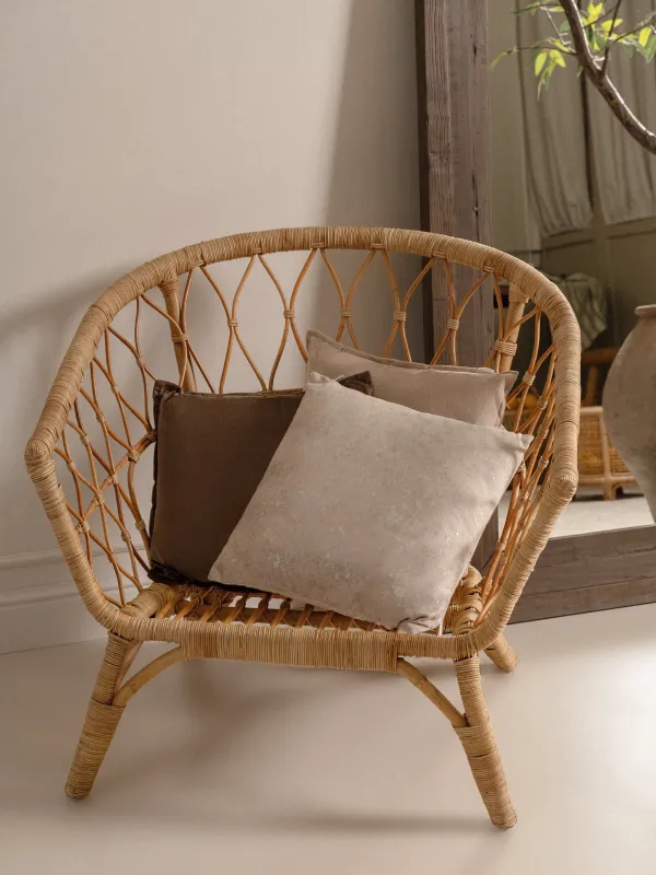 Decorative pillow, 45x45 cm, velvet, beige, Splash, Sparkly, image-8