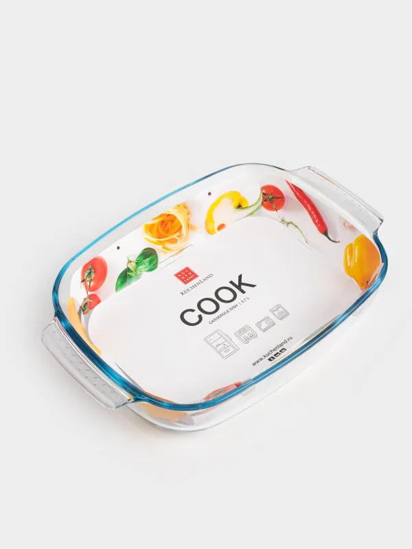 Baking dish, 34x22 cm, glass T, rectangular, Cook, image-7