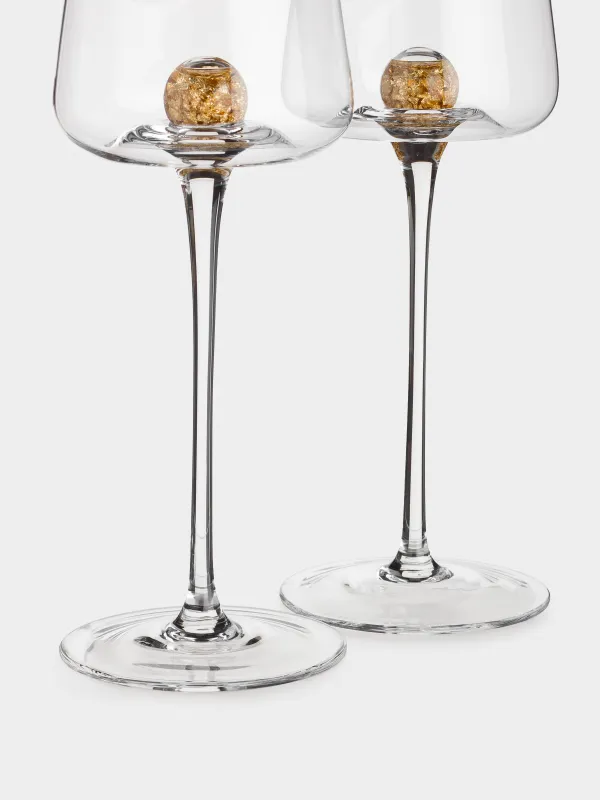 Drinking glass, 350 ml, 2 pcs, Crystal glass, Amber ball, Sorento, image-5