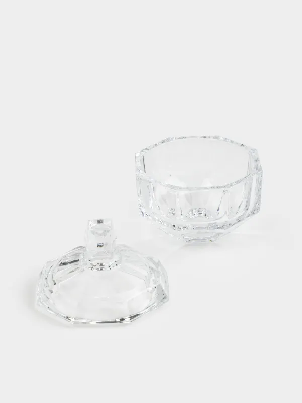 Storage container, 10x12 cm, 240 ml, glass, Edges, Terlano, image-2