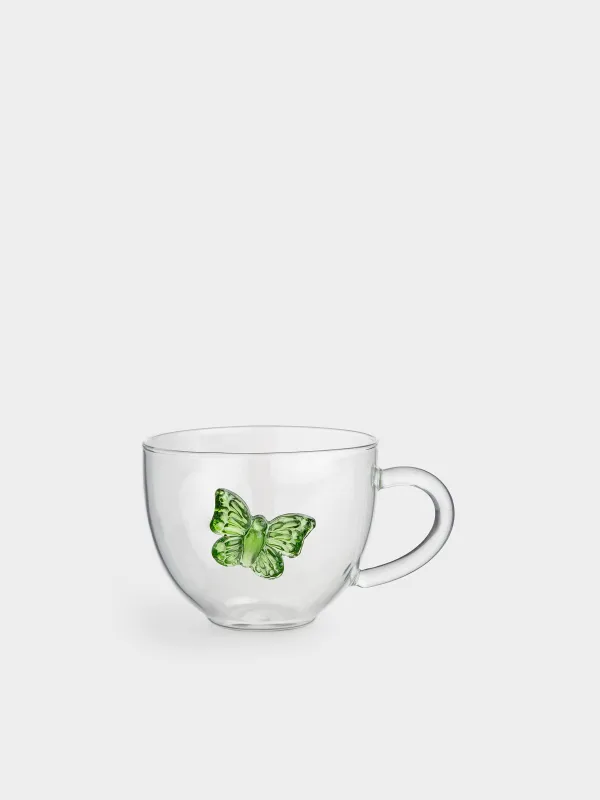 Mug, 300 ml, glass B, Butterfly, Butterfly, image-0