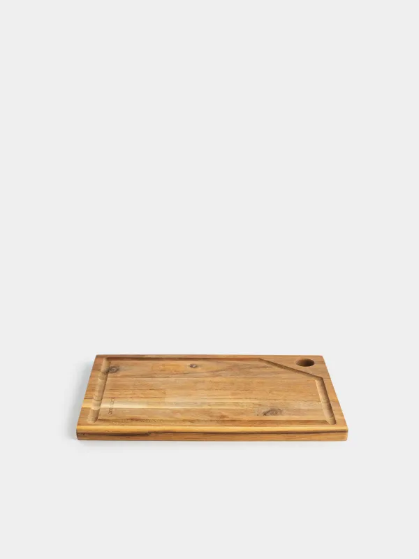 Cutting board, 33x25 cm, rectangular, wood, Noble tree, image-1