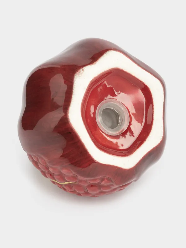 Salt or pepper container, 8 cm, ceramic, Burgundy, Pomegranate, Pomegranate, image-3