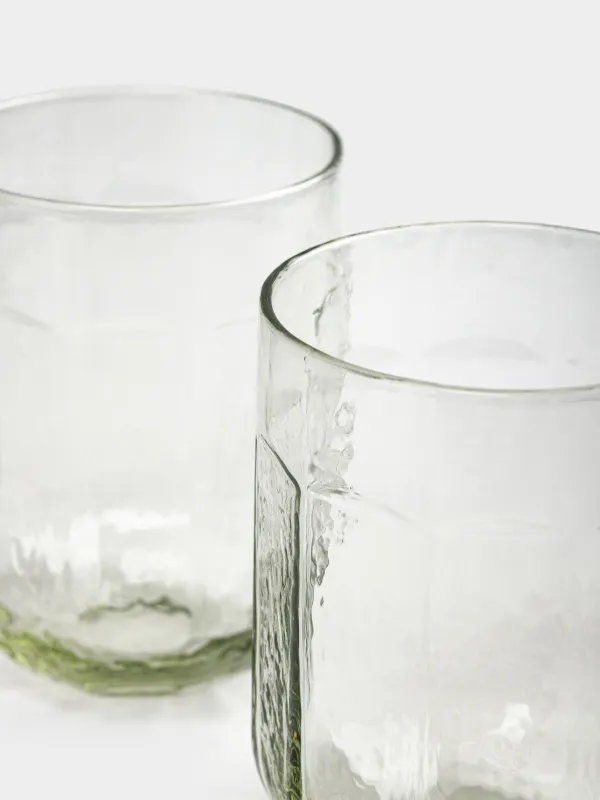 Glass, 10 cm, 330 ml, 2 pcs, glass, green, Budrio, image-3