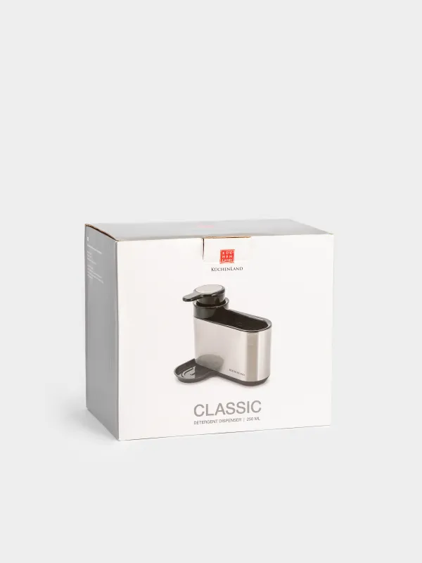 Detergent dispenser, 250 ml, organizer, steel / plastic, Classic, image-7