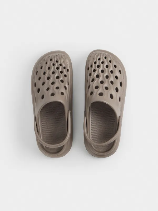 Women's sabot, size 36-37, EVA, brown, Sabot, image-1