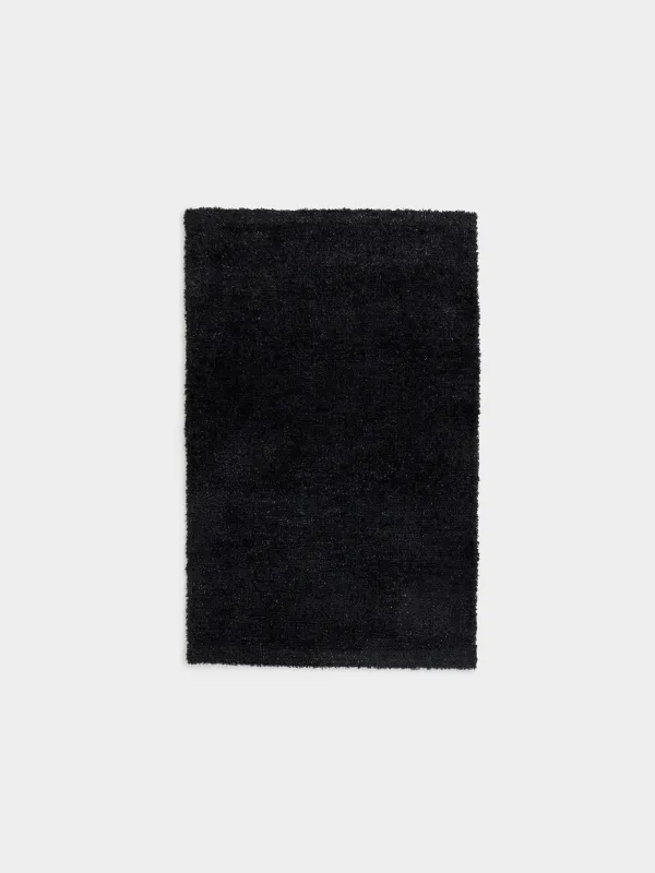 Mat, 50x80 cm, anti-slip, cotton / polyester, black, Gradan, image-0