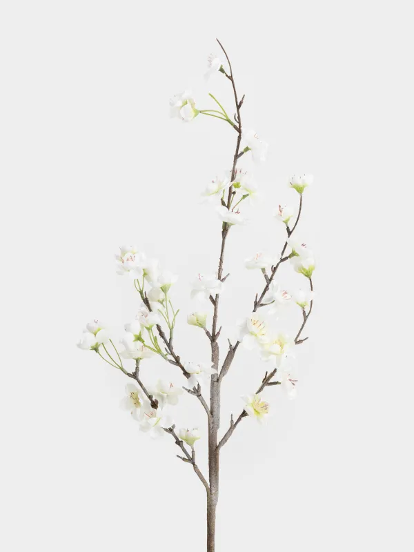 Decorative branch, 83 cm, plastic / polyester, White Plum Blossom branch, Flower garden, image-1