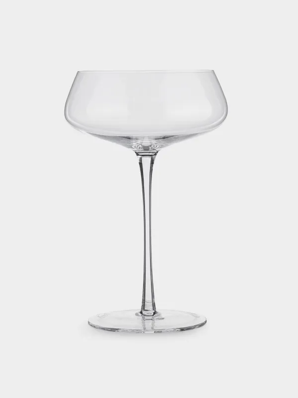 Champagne coupe glass, 300 ml, 2 pcs, crystal glass, Sondrio, image-3