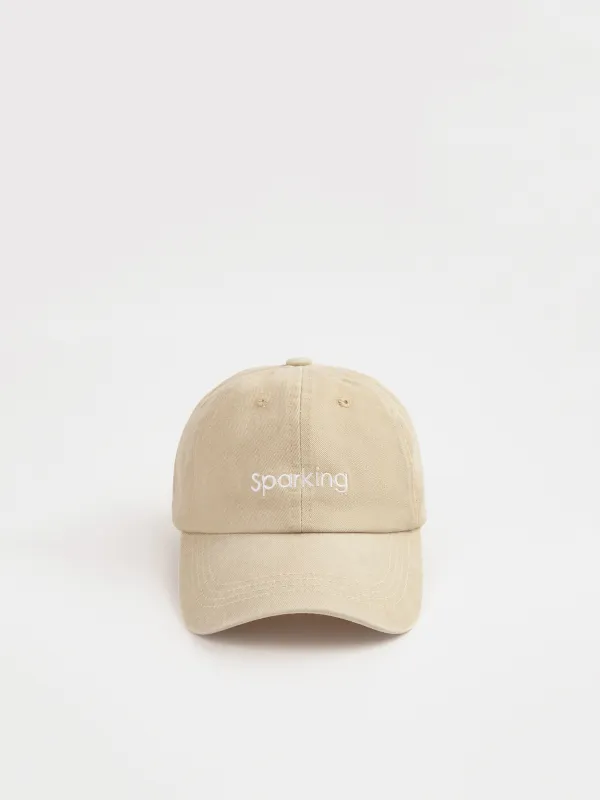 Baseball cap, 58 cm, single size, cotton, beige, Sparkling, Shore, image-0