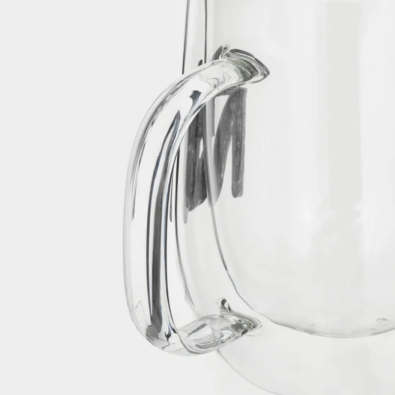 Mug, 350 ml, glass B / metal, silver, Virgin, Air zodiac, image-2